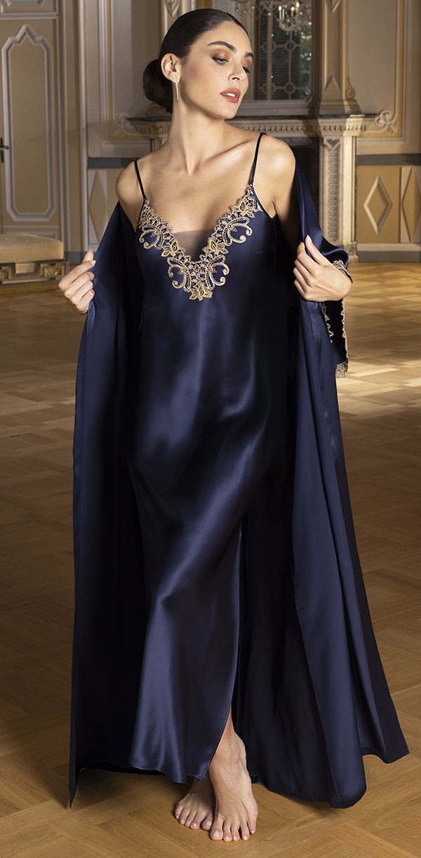 Lise Charmel Debuts the Grand Soir Saphir Collection for Holiday 2026. Luxury French Lingerie as featured on Lingerie Briefs
