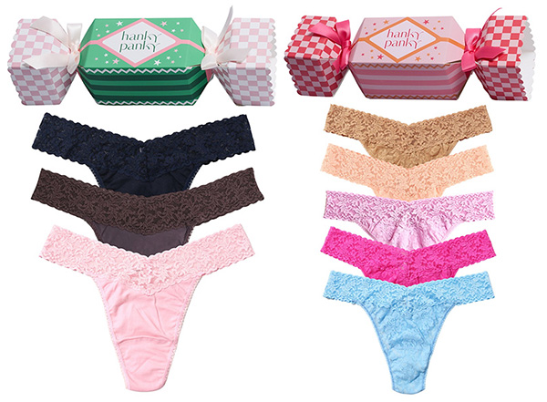 Hanky Panky Holiday Panty Gift Packages as featured on Lingerie Briefs